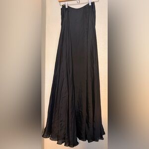 Ralph Lauren Black Flowing Maxi Skirt